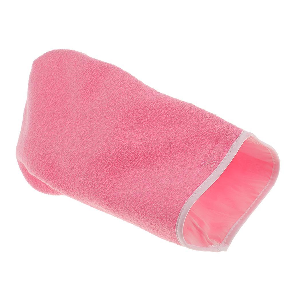 2 Pairs Paraffin Wax Protection Hand Spa Mask Moisturizing Gloves Mitts Pink