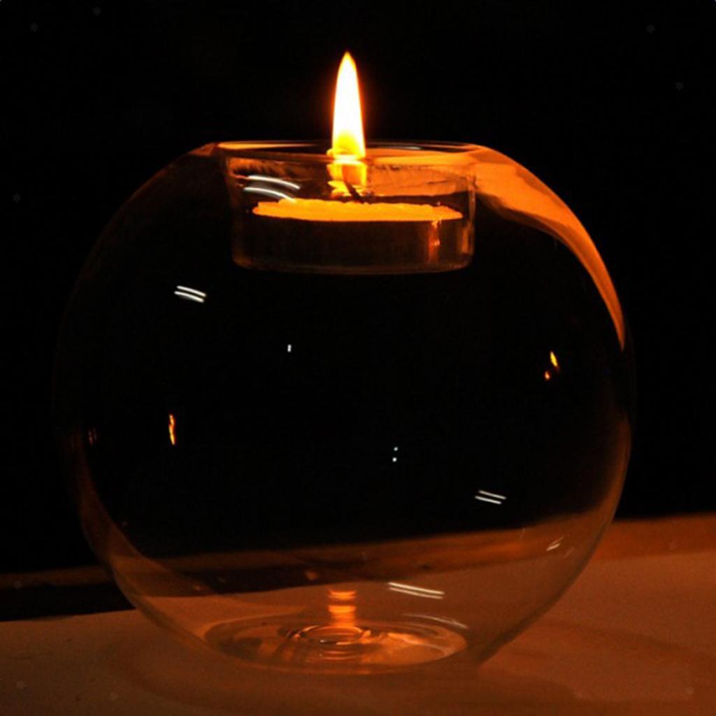 Thermische Glaskugel Teelichthalter Kerzenhalter Ständer für Urlaub