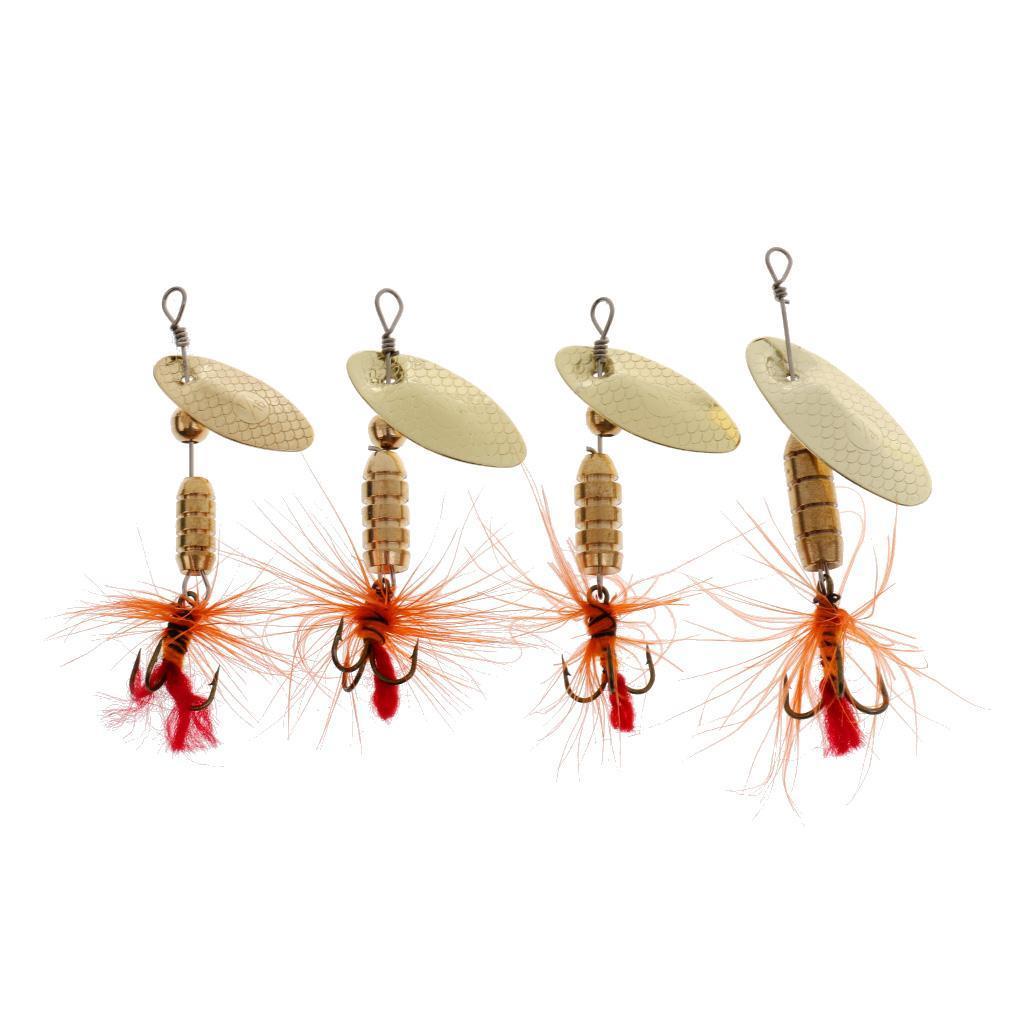 Spinner Spoon Bait Spinners Hard Bionic Bait Metal Sequins with Treble Hook