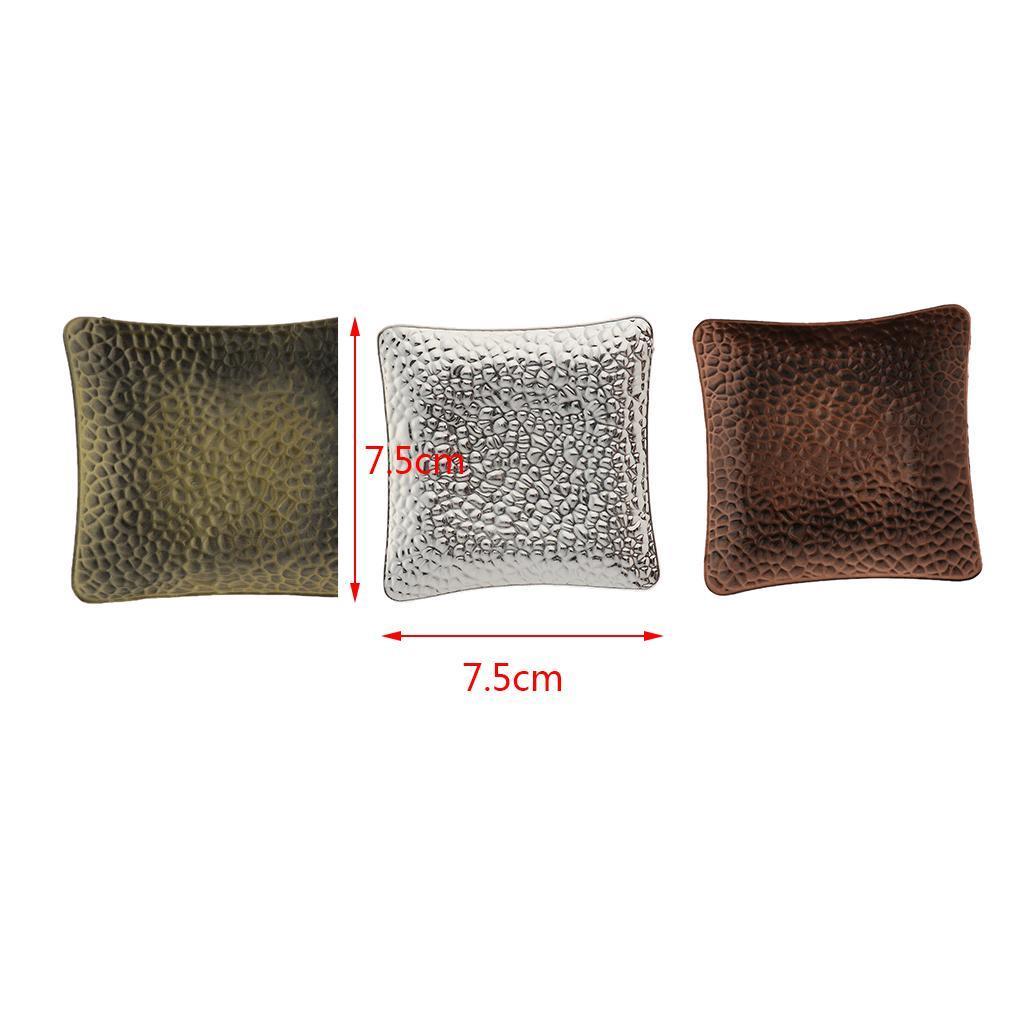Retro Drink Coaster for Tea Cup Chinese Kung Fu Tea Mug Mat Saucer Alloy