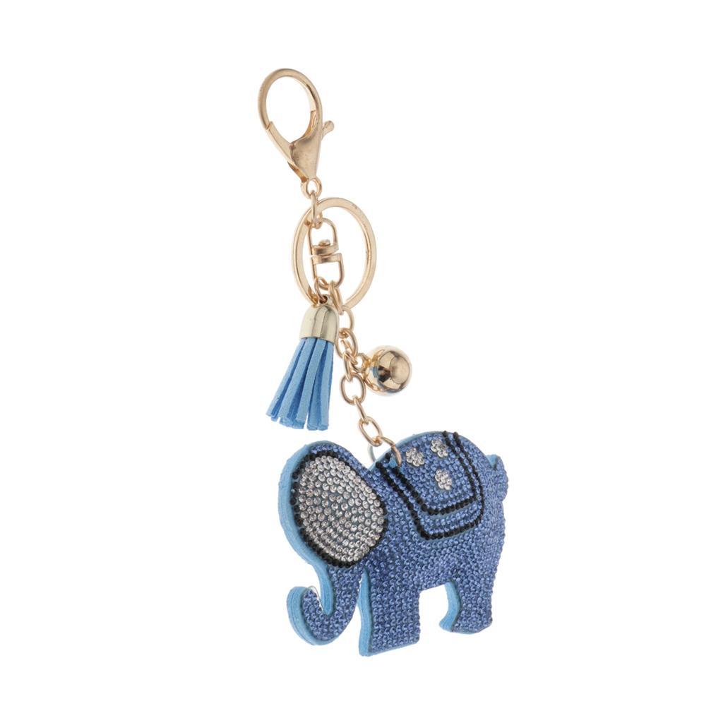 Charm Rhinestone Key Ring Pendant Purse Bag Keyring Keychain Animal Pendant 