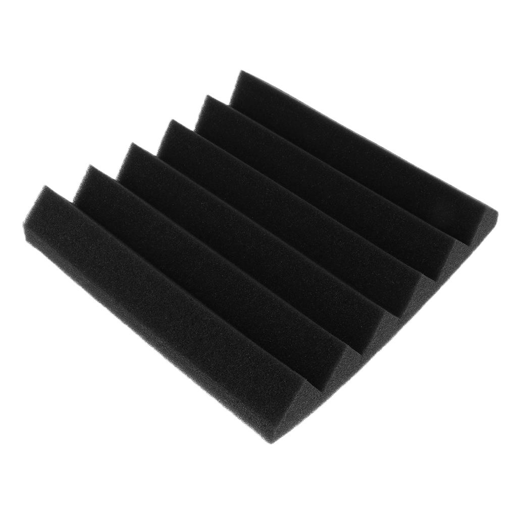 Acoustic Wedge Foam Sound Absorption Panel Studio Music Equipment Black