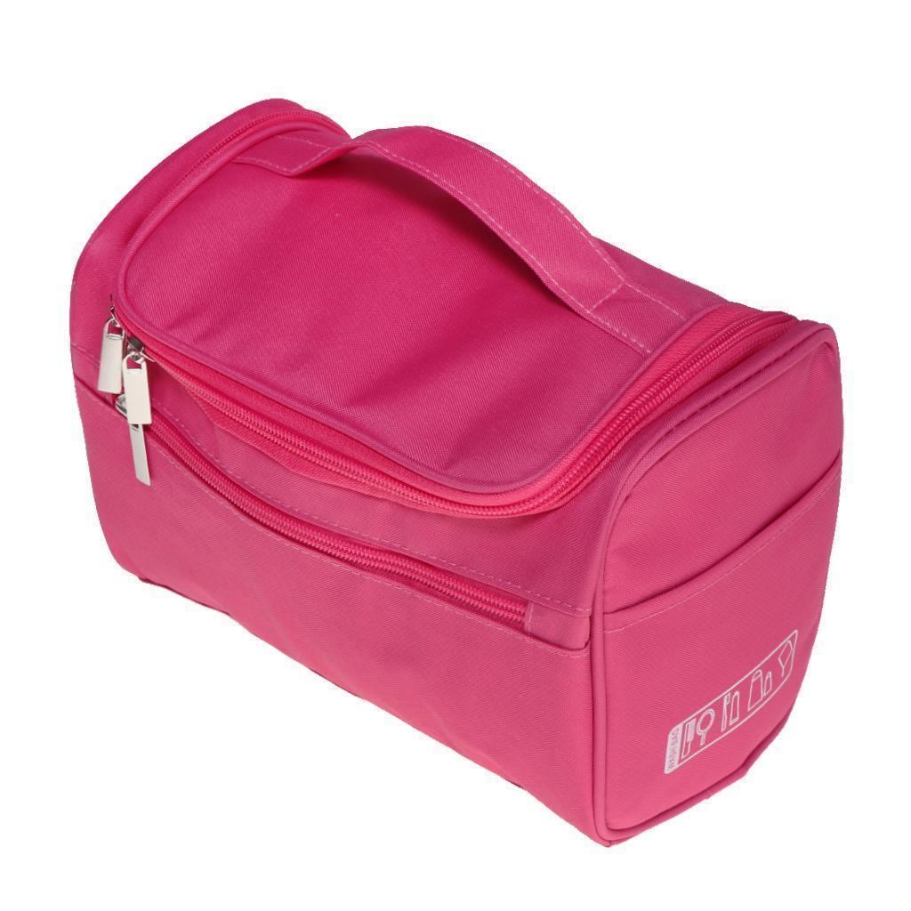 Big Capacity Toiletry Bag Makeup Cosmetic Storage Bag RoseRed