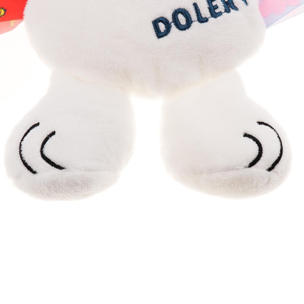 Baby Kids Pram Handbell Stroller Hanging Plush Toys White bear