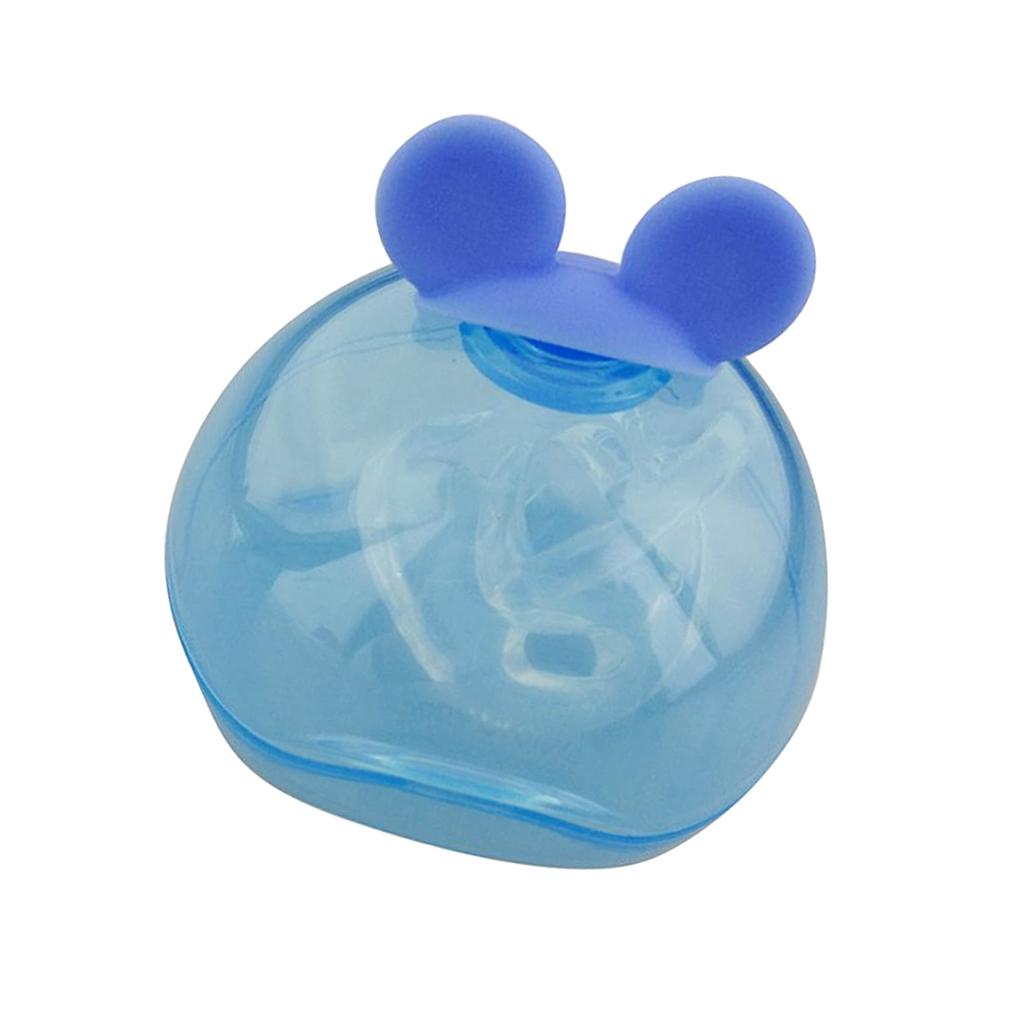 Silicone Soother Pacifier Baby Dummy Teether BPA FREE Blue+Transparent