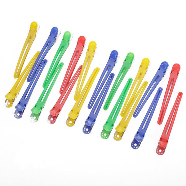 20Pcs Extra-long Light-weight Sectioning Clips 4 inch for Styling Curl Sectioning Random Color