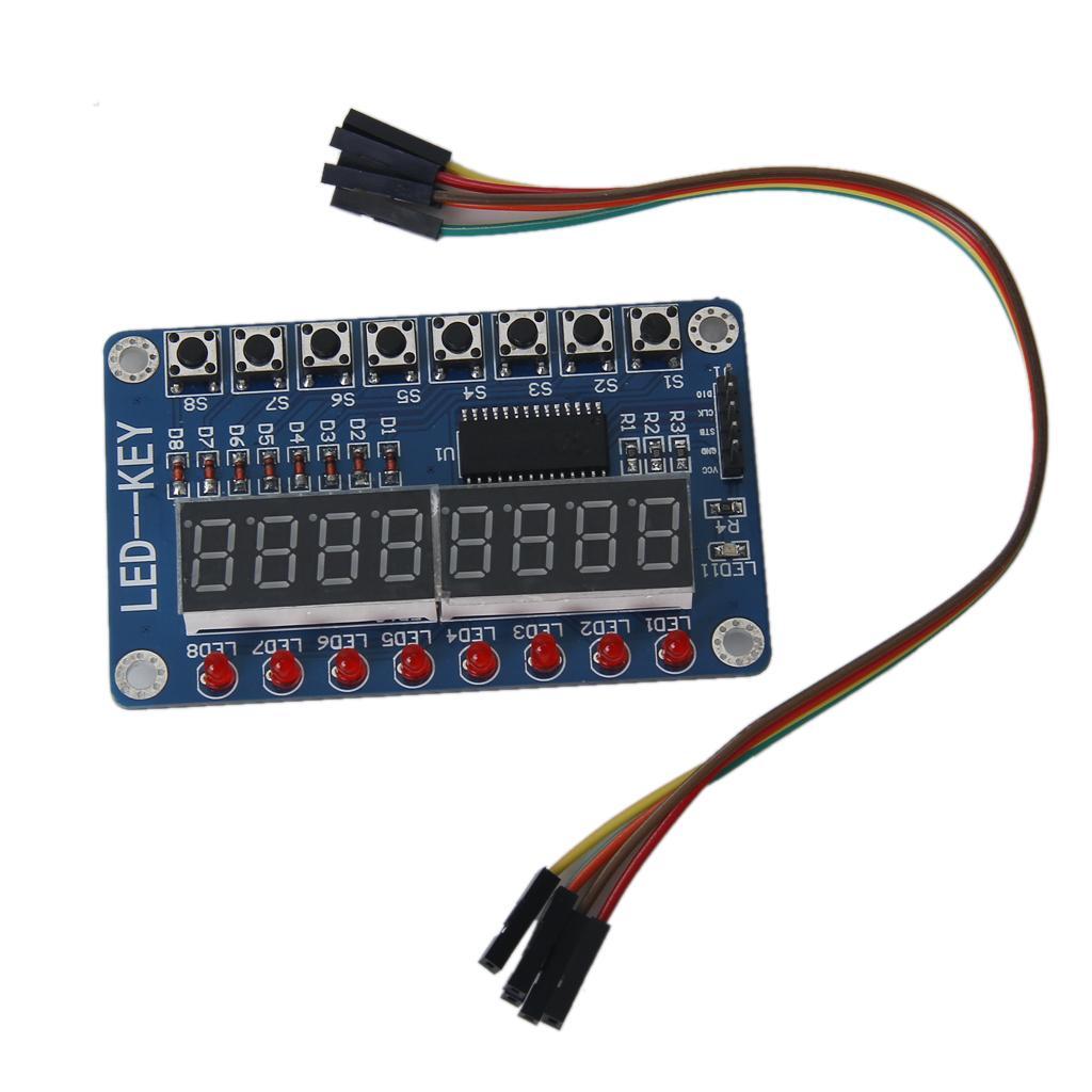 8-Bit LED 8-Bit Digital Tube 8-Bit Key TM1638 Module