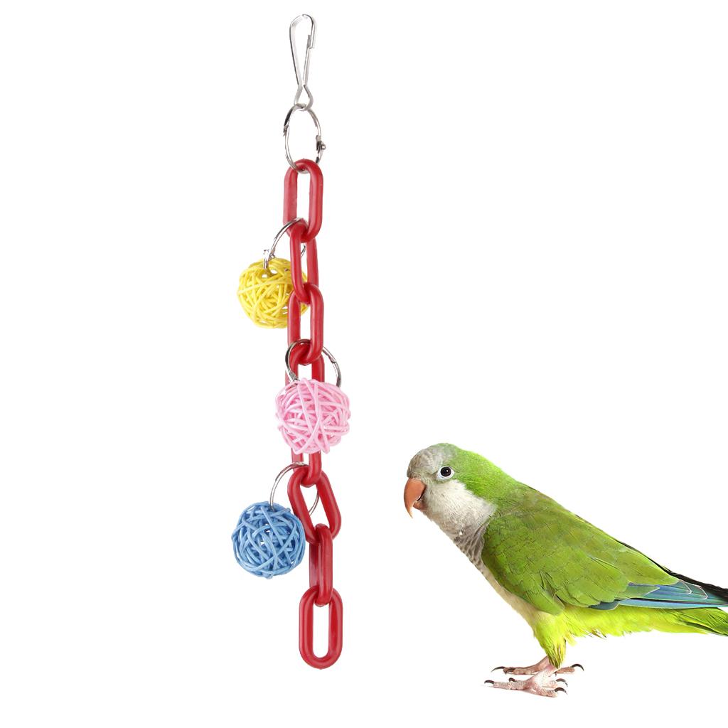 Bird Toy Woven Colors Balls Bird Cage Chew Toys cockatiel lovebird parakeet