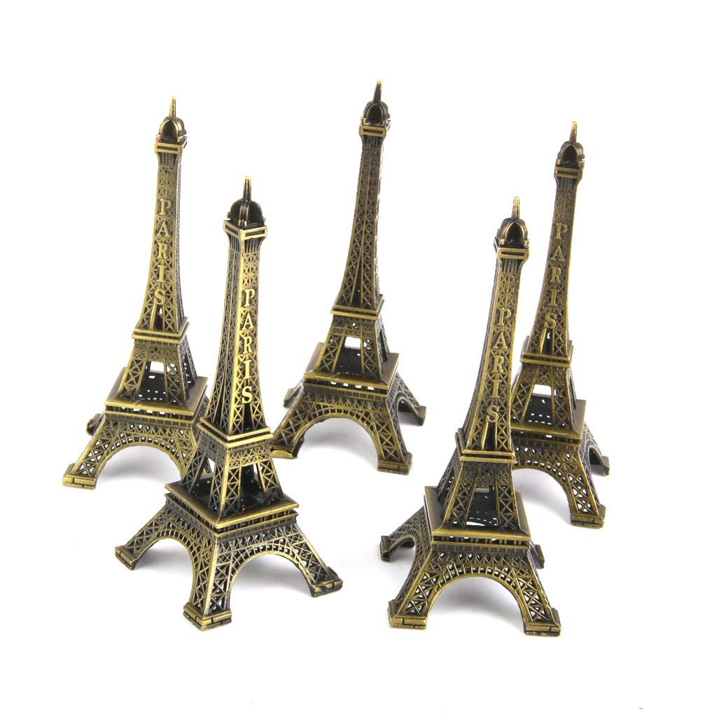 5pcs 10cm Miniature Eiffel Tower Dollhouse Bonsai Craft Garden Landscape