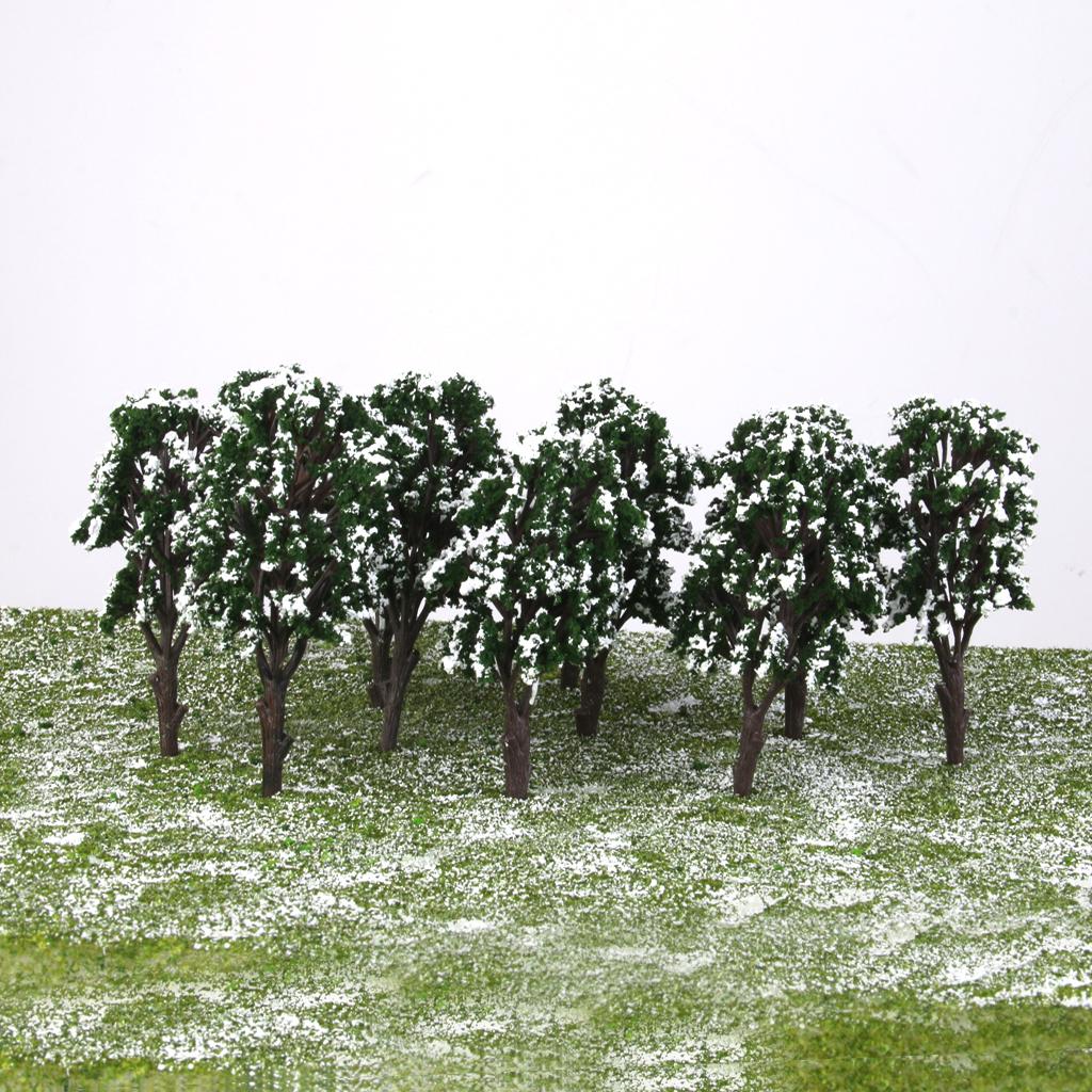 20pcs Ancient Trees Model Train Snow Scenery Landscape Scale 1:100-150