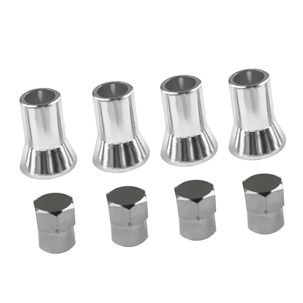 4 Sets TPMS Tire Valve Stem Caps & Sleeve Cover for American Cars and Trucks