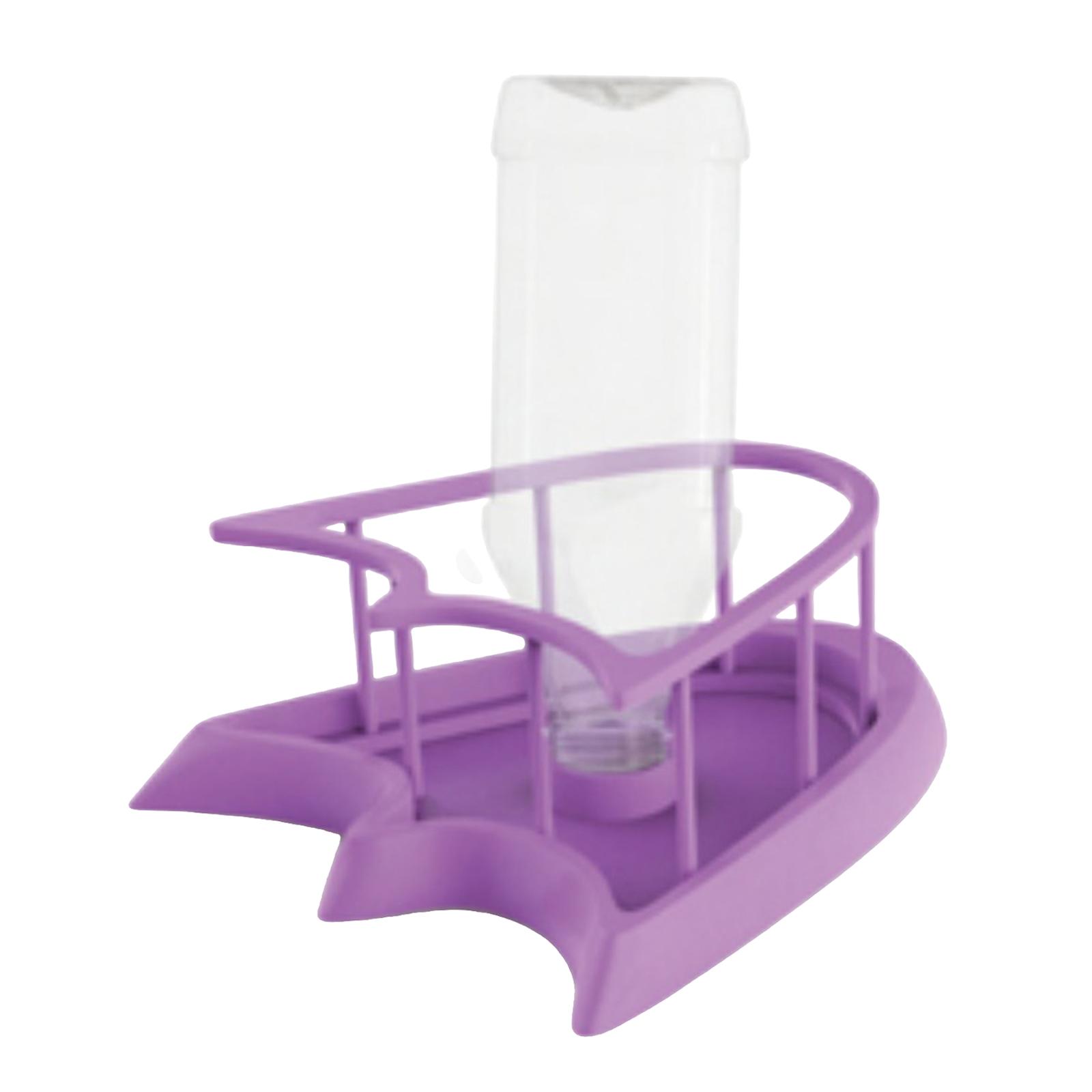 Automatic Water Dispenser Feeder for Pet Reptile Tortoise Spiders Purple L