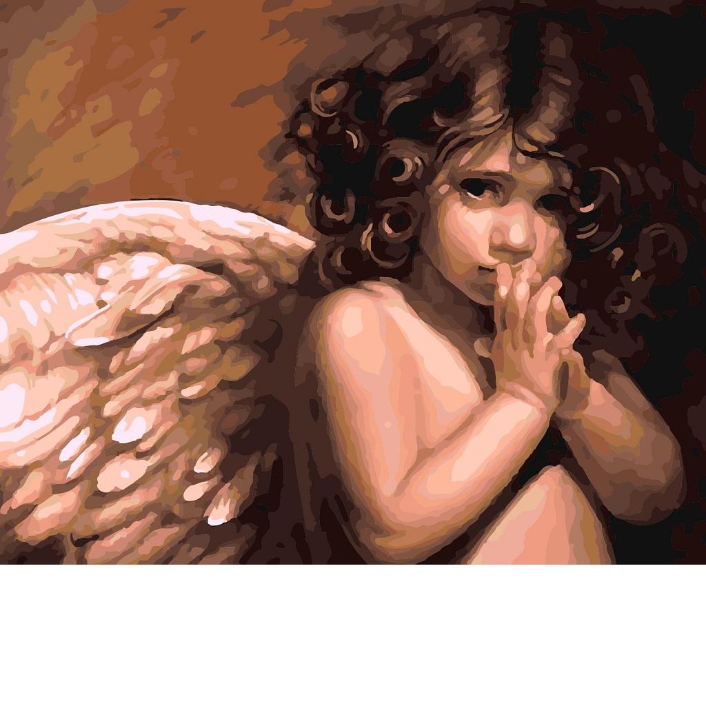 Oil Painting on Canvas Paint by Number Kits Fairy Angel