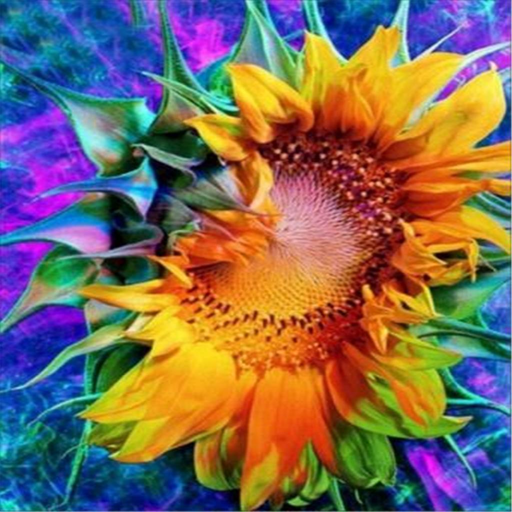 Creative 5D Diamond Painting Embroidery Cross Stitch Kits Sunflower