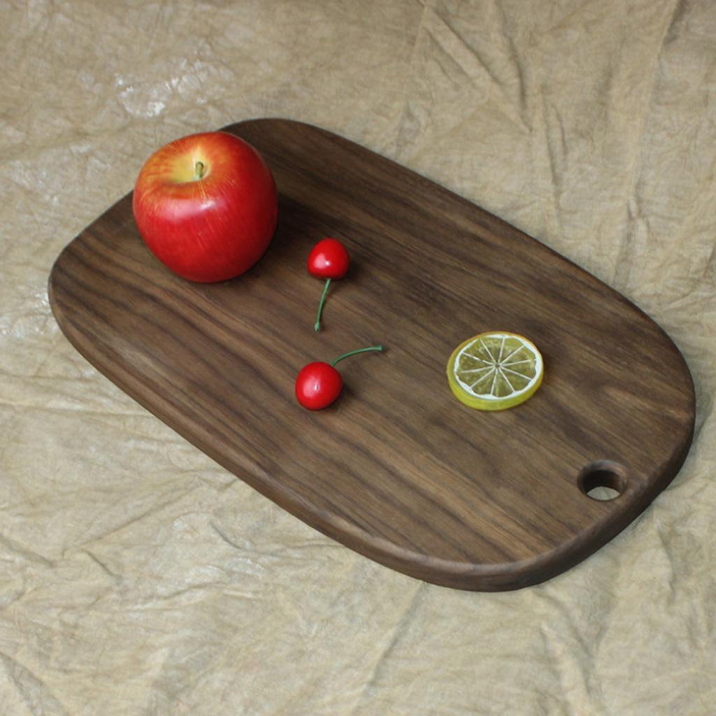 Walnut Wood Cutting Board with Handle Kitchens Chopping and Serving Tray #5