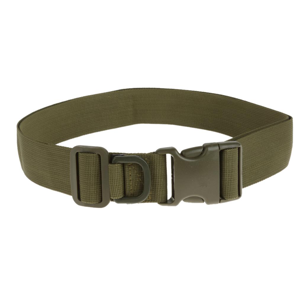 120cm  Tactical Quick Release Rescue Rigger Military Webbing Belt Army Green