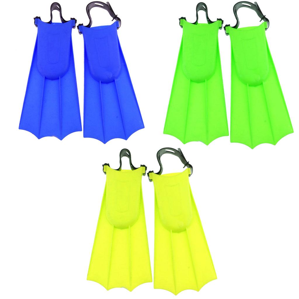 Adults Adjustable Flippers Fins Swimming Diving Learning Tools L Blue