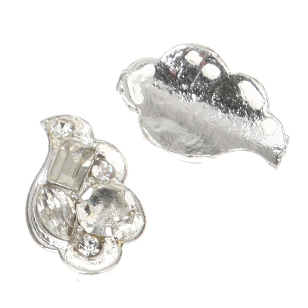 10x 3D Nail Art Alloy Rhinestones Peal Stricker Charms Jewelry Glitter 05