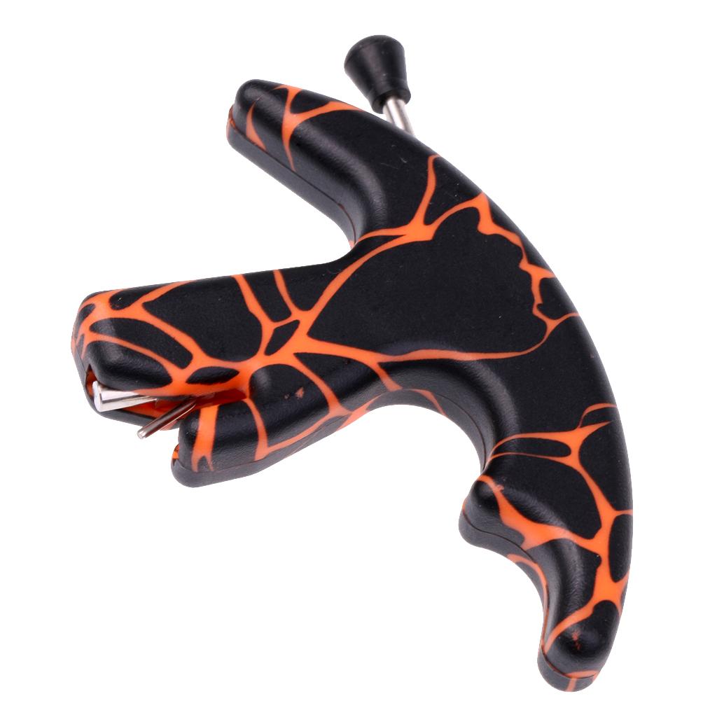 Archery Release Aid Compound Bows Shooting Tool Thumb Trigger Style Orange