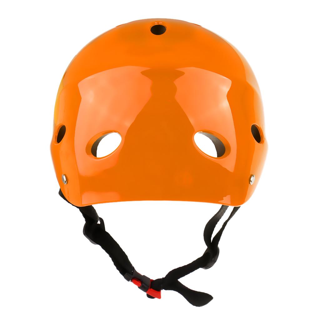 Water Sports Safety Helmet for Wakeboard Kayak Canoe Boat Surfing  L Orange