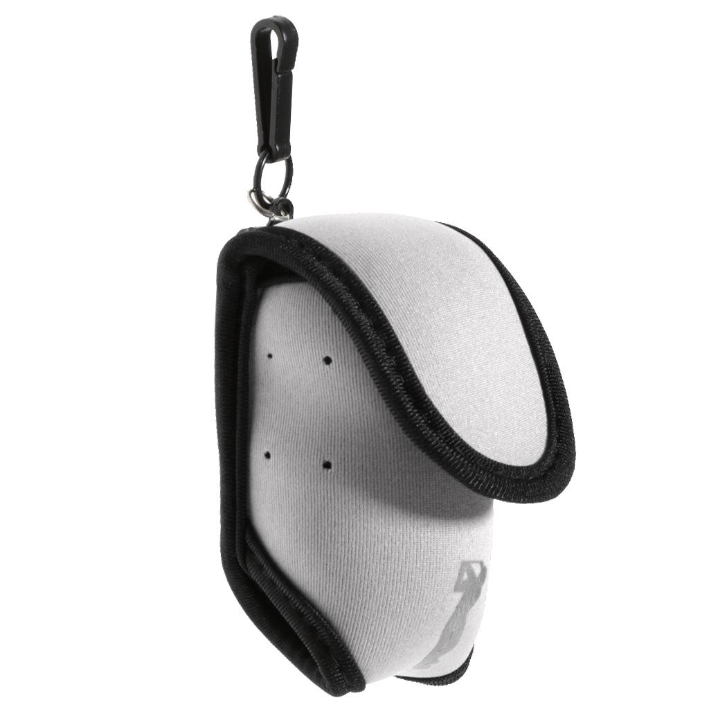 Mini Golf Ball Bag Golf Tees Holder Pouch Belt Clip for Training White