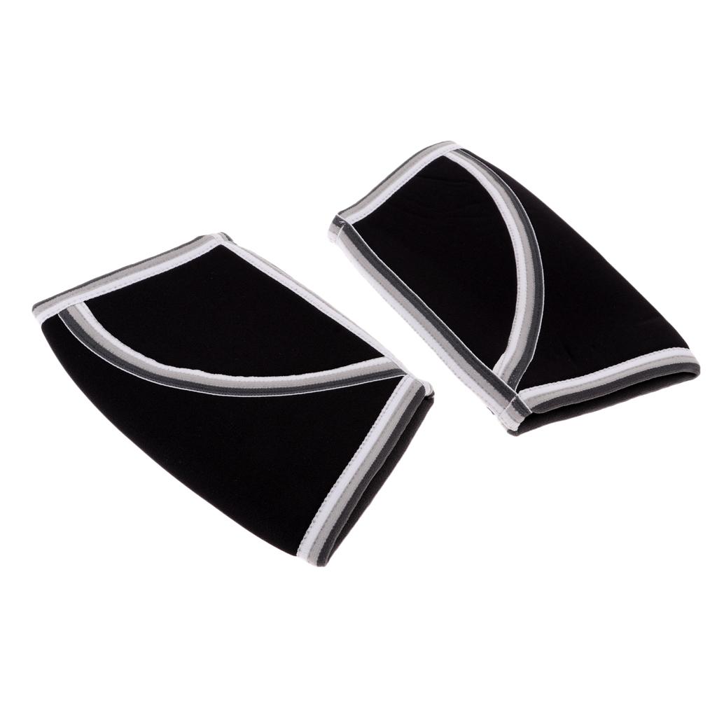 1 Pair 5MM Neoprene Elbow Support Elbow Sleeves Weightlifting Basketball M