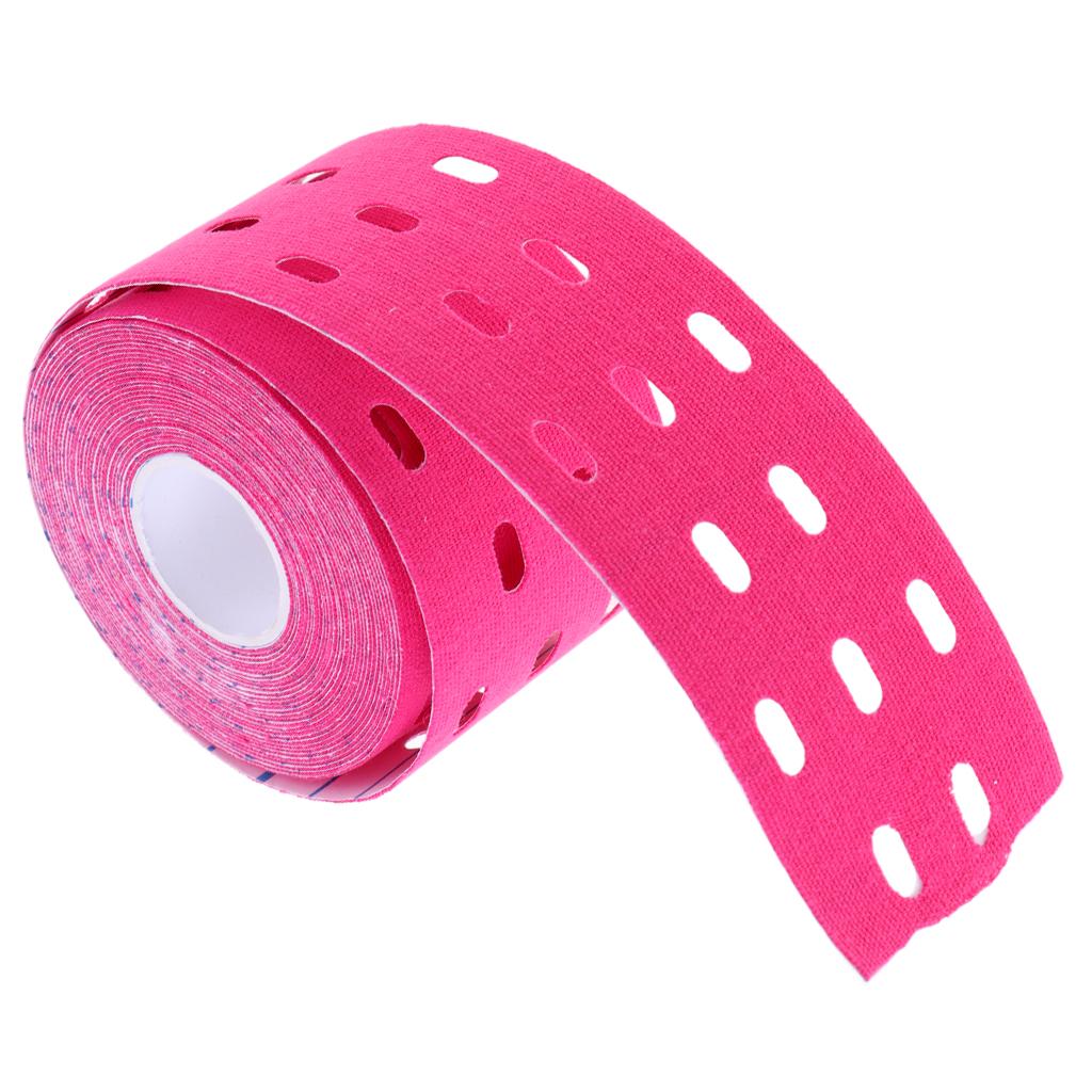 One Roll Kinesiology Athletic Muscle Support Sports Tape 5cm x 5M Pink