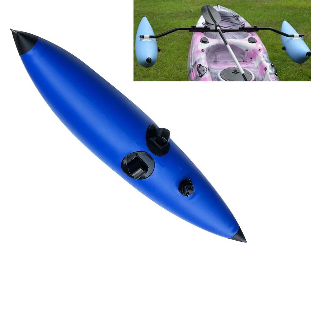 Blue PVC Inflatable Outrigger Stabilizer for Kayak Boat Fishing Standing