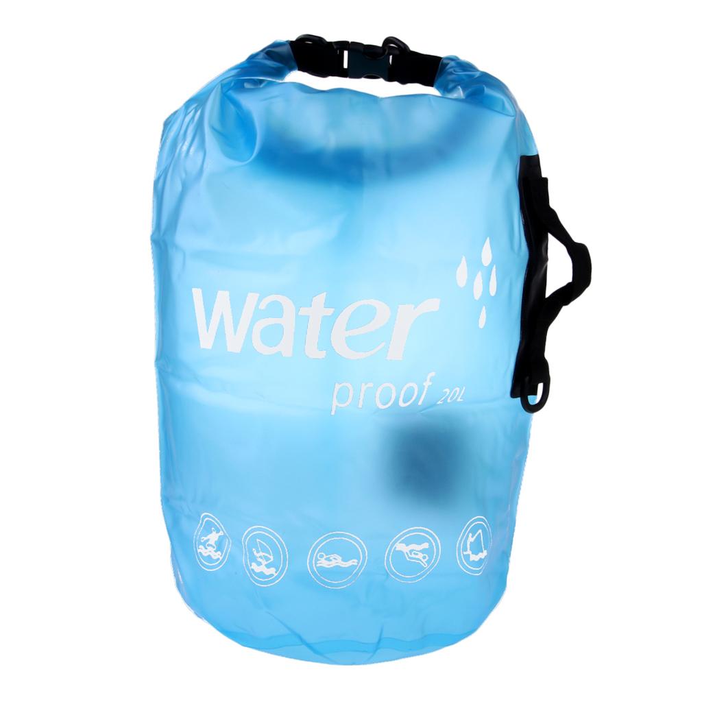 20L Sport Waterproof Dry Bag Backpack Floating Boating Kayak Camping Blue
