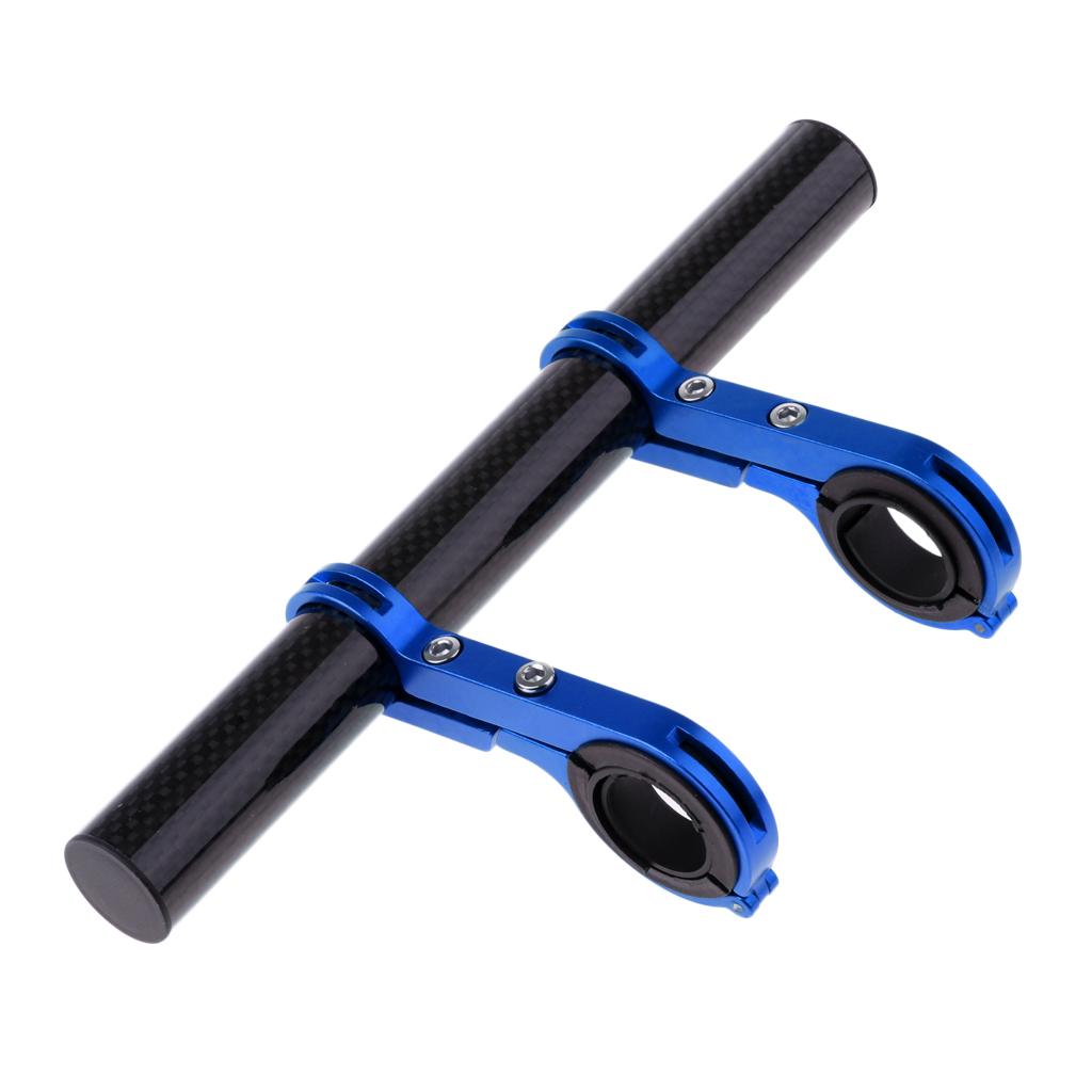 Bike Flashlight Holder Handle Bar Bicycle Extender Mount Bracket 20cm Blue