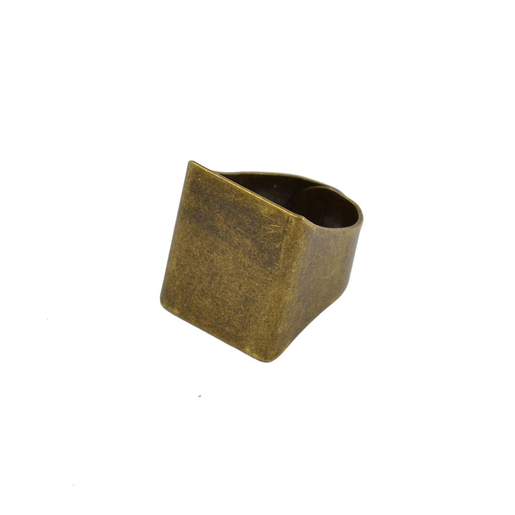 10 Pieces Adjustable Plain Brass Ring Blanks Bases Jewelry Making Bronze