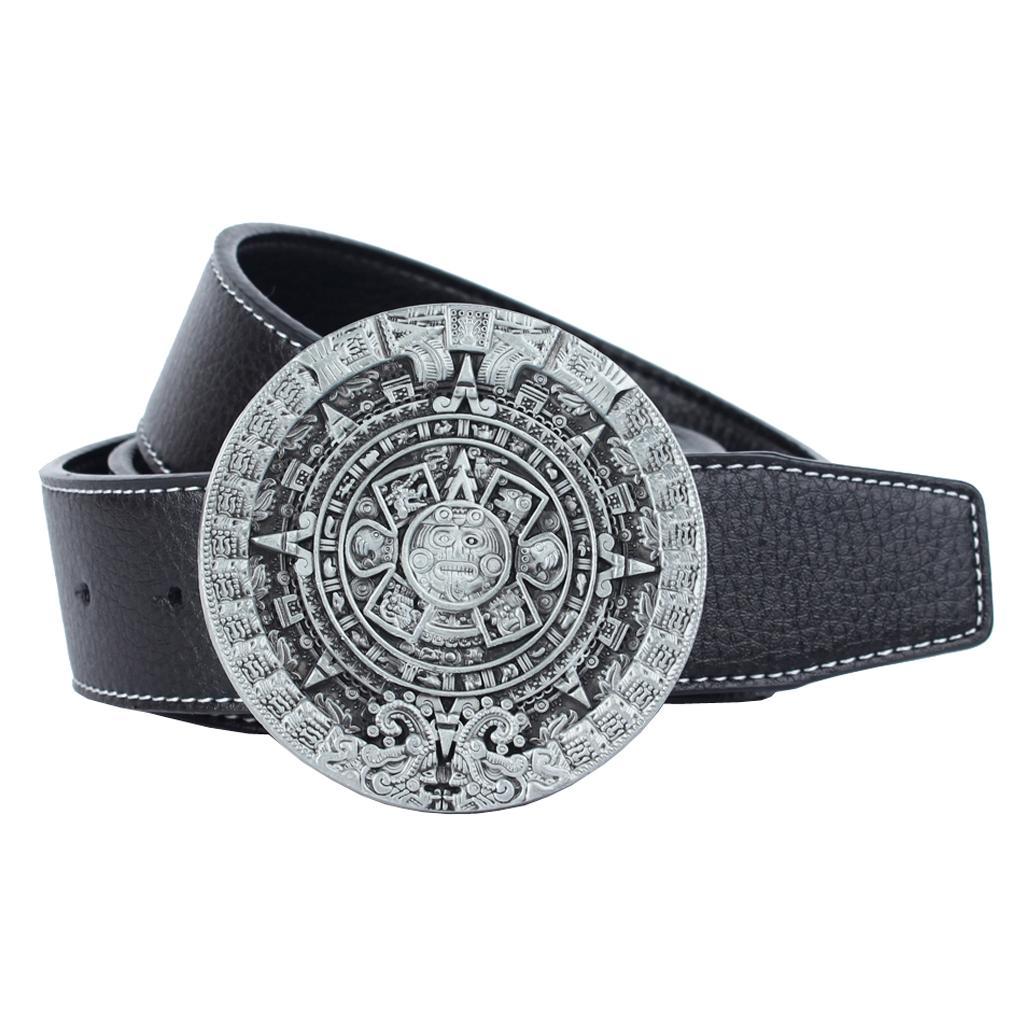 Cintura Con Fibbia In Stilo 3D Solare Maya Cowboy Occidentale Accessorio