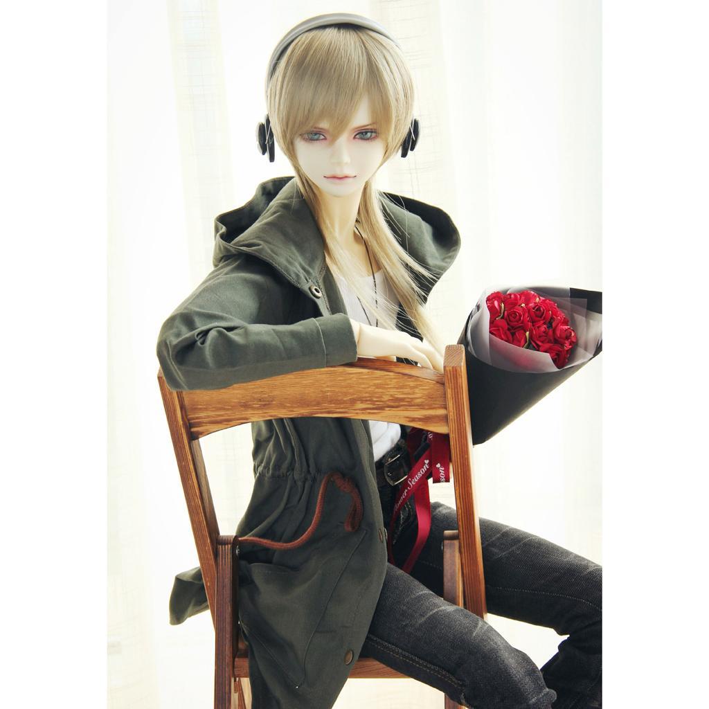 Puppenkleidung Kapuzenmantel Jacke Freizeitkleidung für 1//3 Männliche BJD Puppe