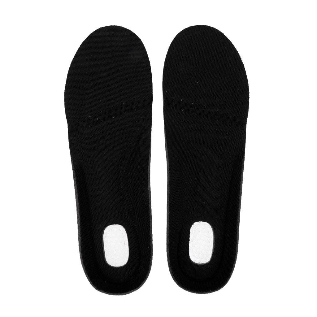 Shock Absorption Basketball Shoes Pads Silicone Soft Deodorant Insoles Black