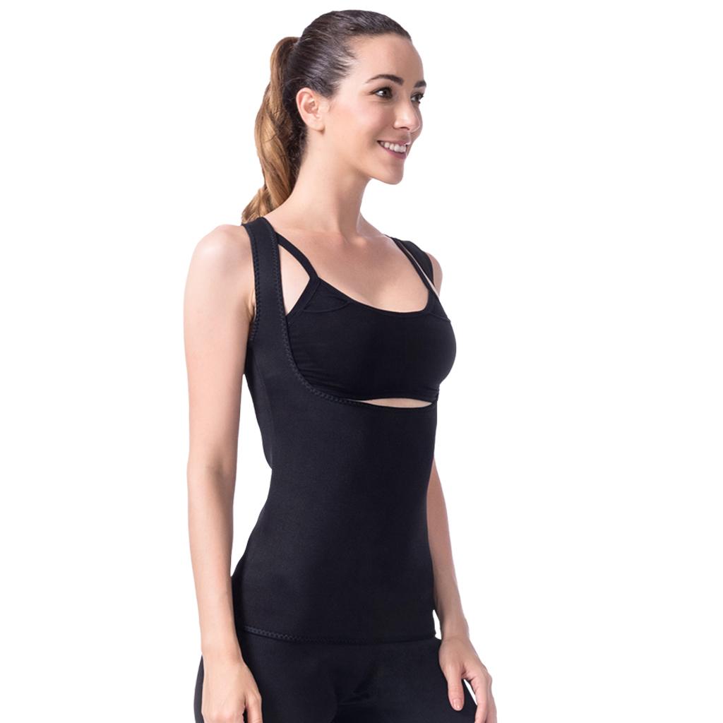 Women Slimming Vest Thermo Neoprene Waist Trainer Sweat Sauna Body Shaper M