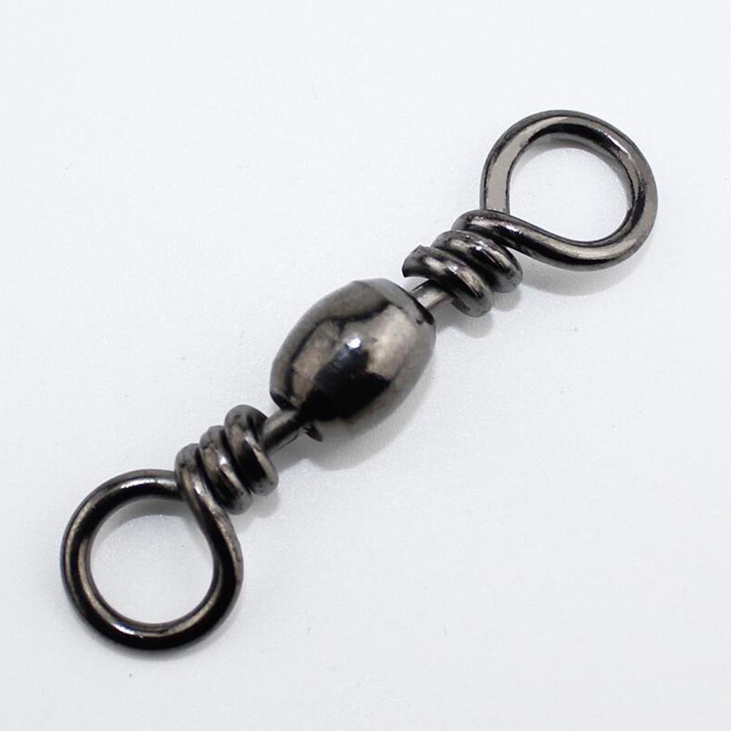 100 Stück Angeln Swivel Connector Barrel Bearing Angeln Rolling Connector