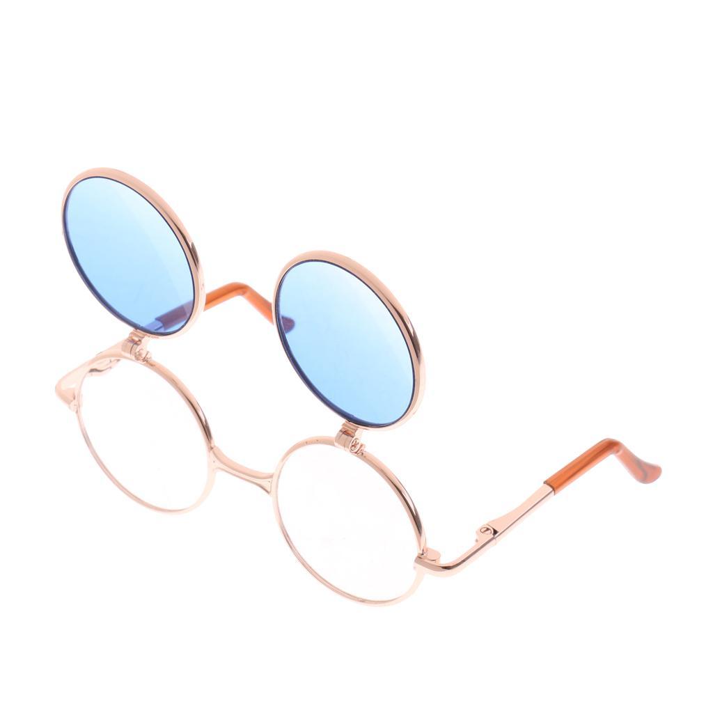 Fashion Alloy Double Fold Sunglasses Eye Glasses for Blythe Pullip Dolls Outfit