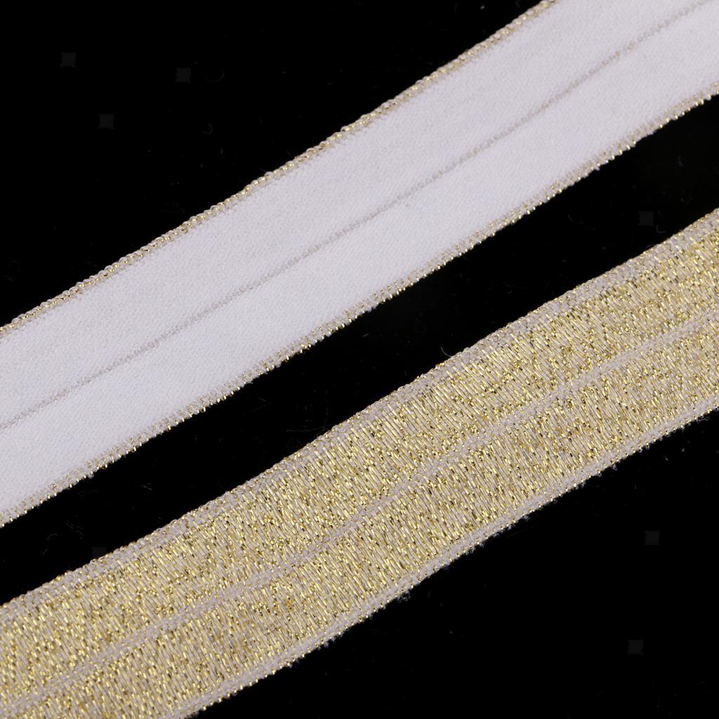 5 Meter Kurzwaren Gummiband Glitzer 15cm breit elastisch Glitzerndes