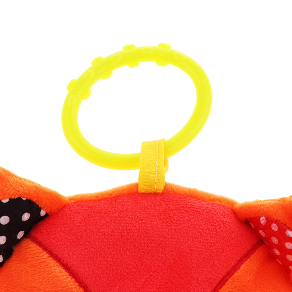 Baby Kids Pram Handbell Stroller Hanging Plush Toys Orange fox