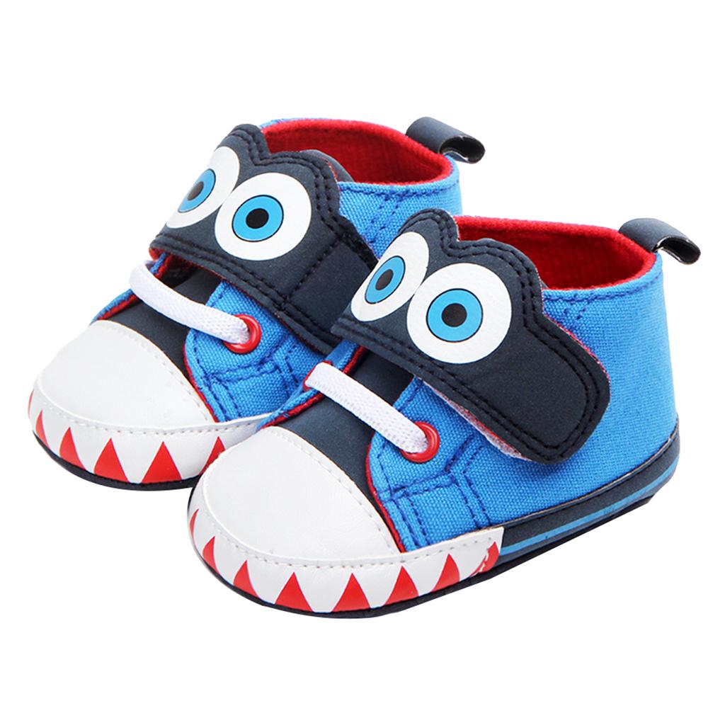 Baby Boys Girls Shoes Sneakers Crib Prewalker Trainers 12-18Months Blue