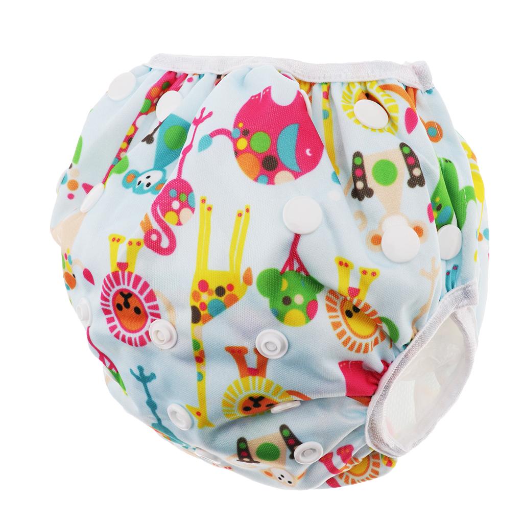 Swim Diaper Nappy Pants Reusable Adjustable Infant Baby Boy Girl Toddler Circus