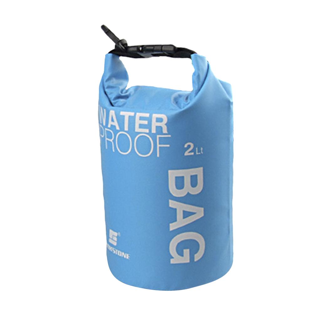 Waterproof Dry Bag Sack Pouch Kayaking Camping Rafting Floating 2L Blue