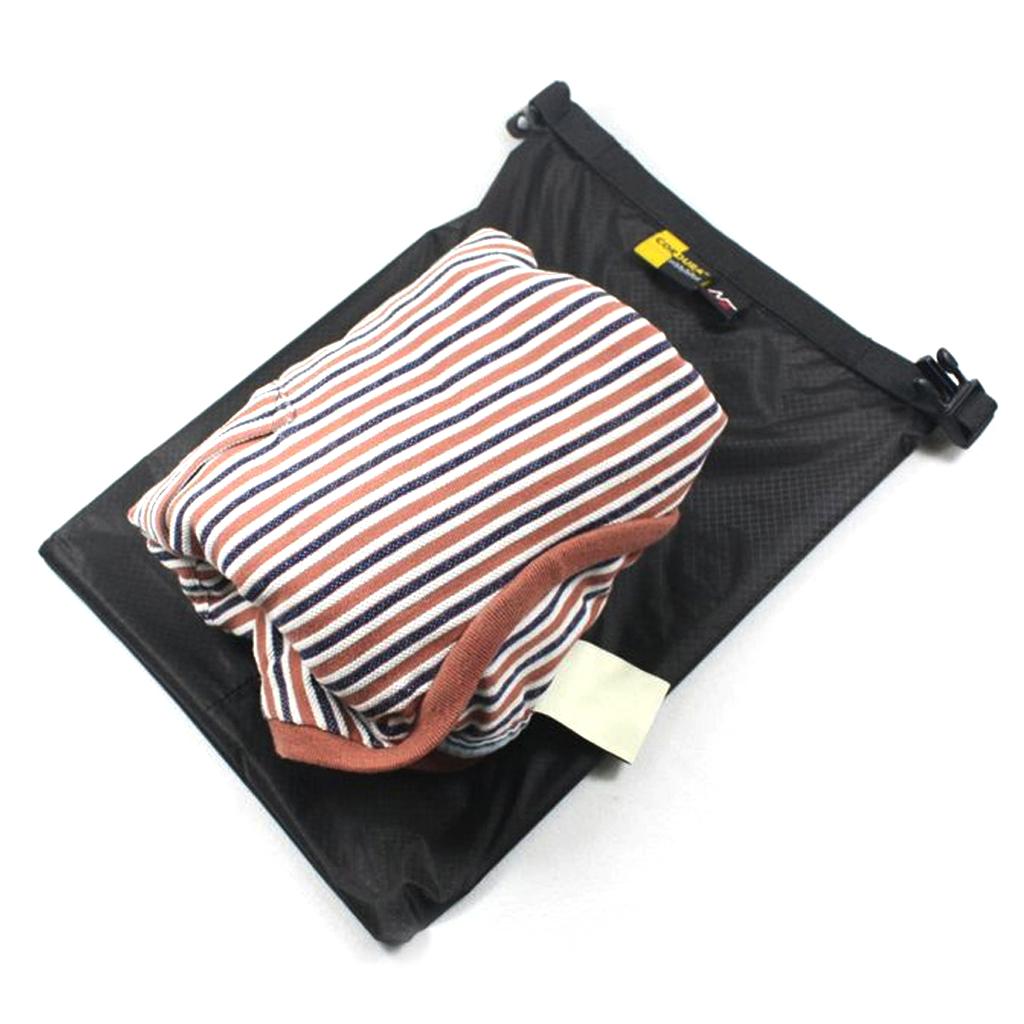 Set of 3 Sizes Waterproof Dry Bag Sack Camping Rafting Kayaking Black