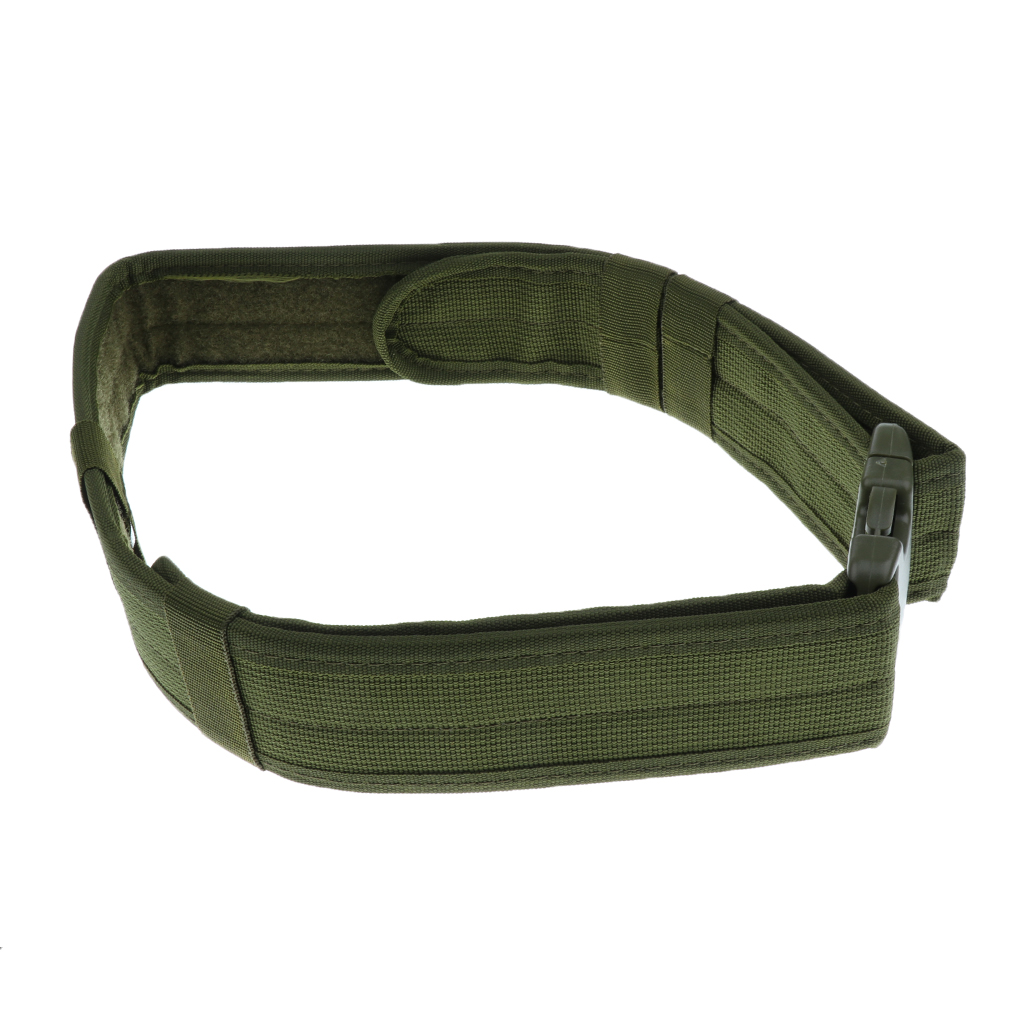 Men's Adjustable Nylon Military Tactical Waistband Rescue Rigger Belt Green