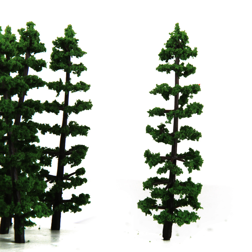 20PCS Plastic Fir Tree Model Train Scenery Landscape HO 1:100  