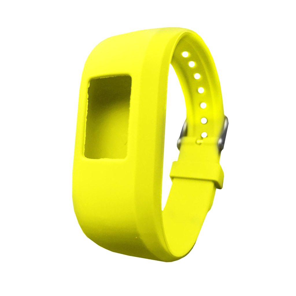 Wrist Band with Buckle Replacement Strap for Garmin Vivofit 3 Watch Yellow