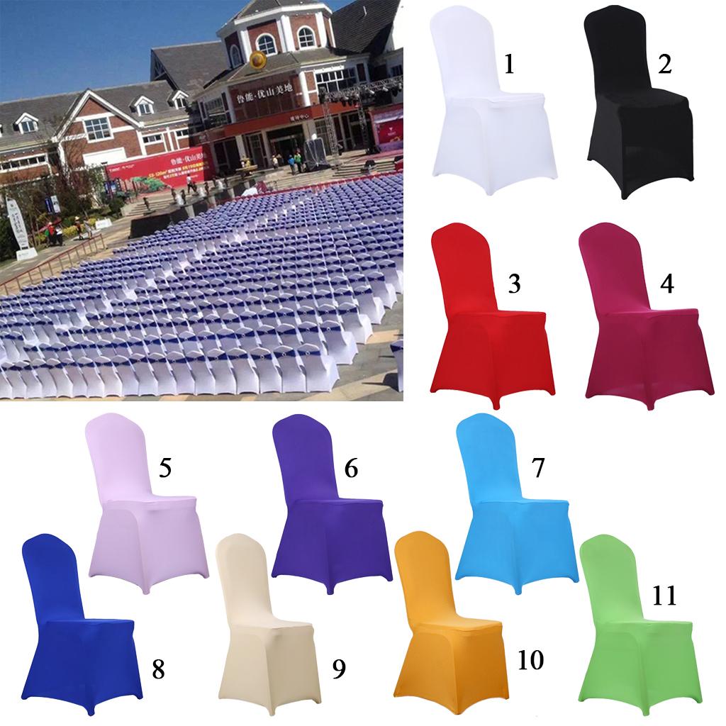 Spandex Chair Cover Slipcover Case Wedding Party Banquet Home Decor Violet