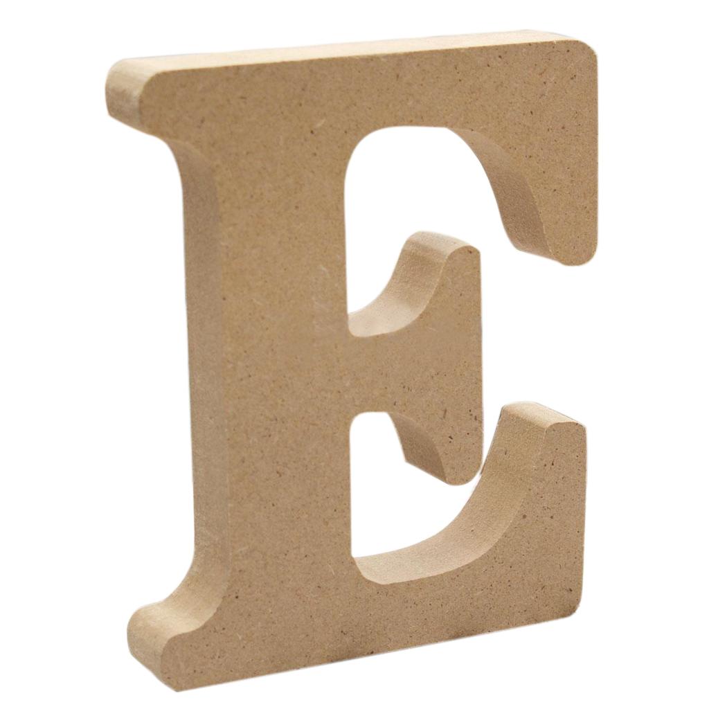 Wooden Alphabet Craft Letter Plaque Wall Hanging Wedding Nursery Decor E