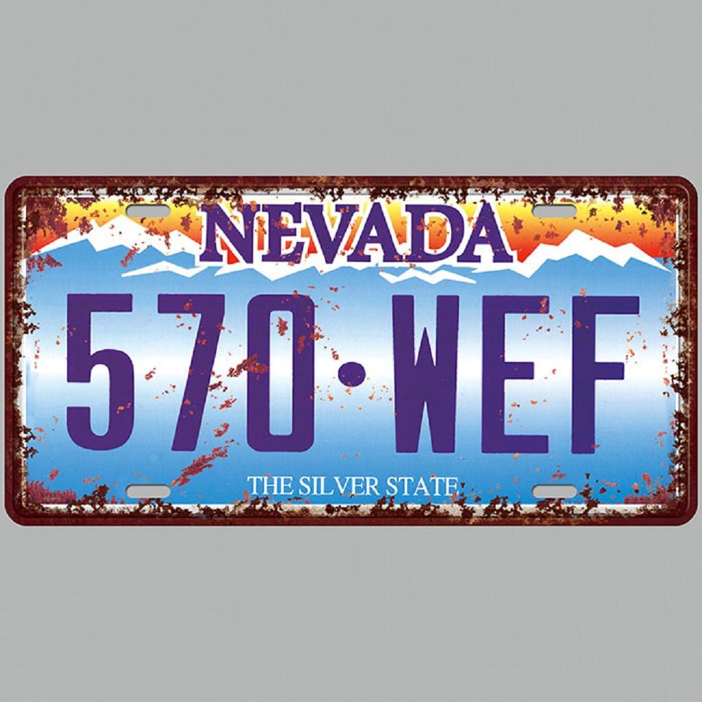 Iron painting  metal tin sign Nevada