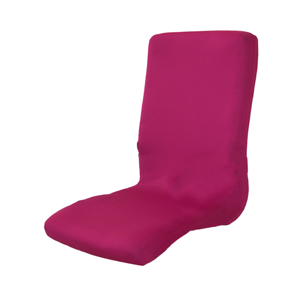 Home Office Elastic Swivel Chair Cover Seat Slipcover Protector Rose Red M